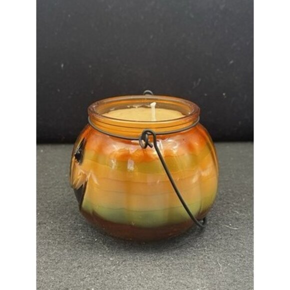 Halloween Pumpkin Cinnamon Spice Scented Candle Jack O Lantern Handmade - Picture 2 of 5